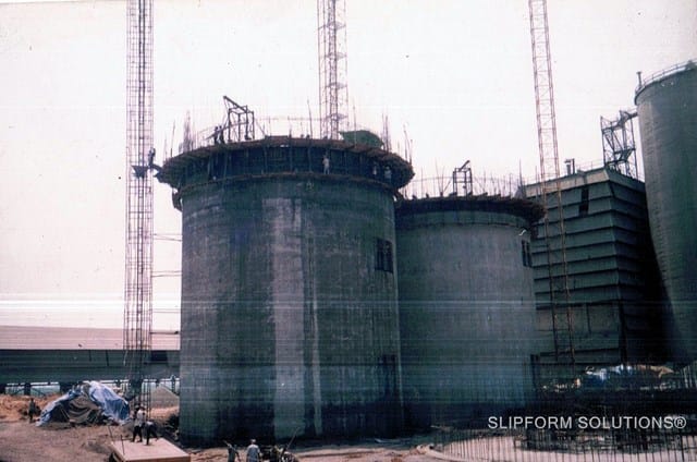 Cement SILOS Zuari Cements A.P, legacy slipform project photograph
