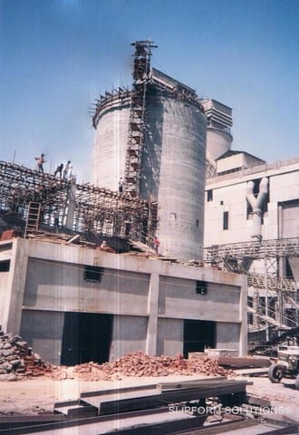 SILO AT Shree Cement Beawar Rajasthan, legacy slipform project photograph
