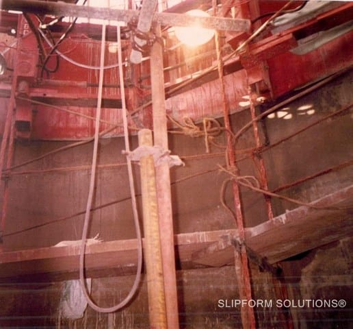 Tapered Chimney inside view, legacy slipform project photograph