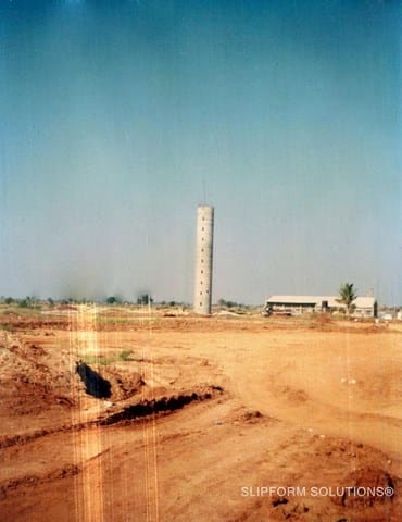 water storage tank 40 m New Baroda, legacy slipform project photograph